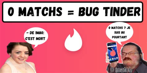 tinder geen matches bug|Bug Tinder : Un employé de Tinder explique pourquoi。